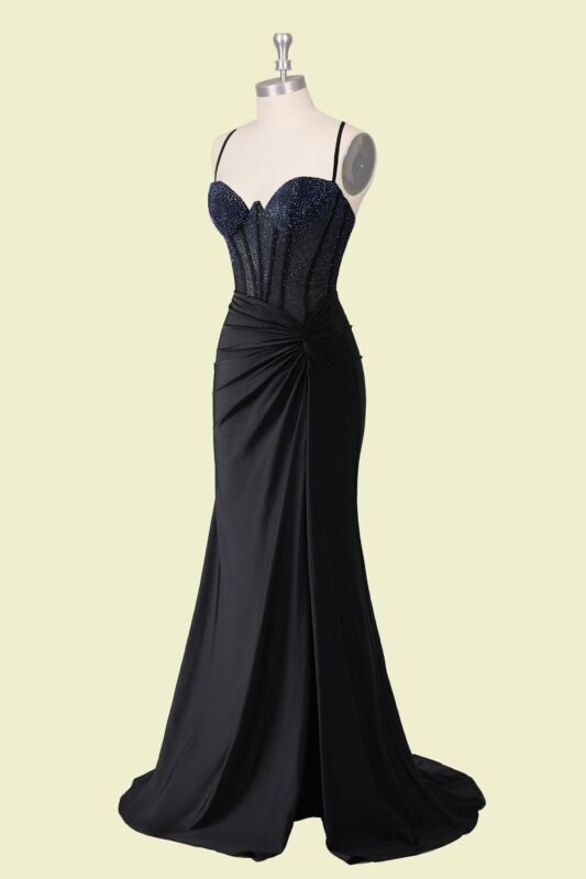 Custom Made Beaded Evening Gown